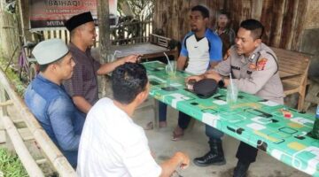 Antisipasi Premanisme, Bhabinkamtibmas Polsek Darul Aman Sambangi Warga dan Berikan Imbauan Kamtibmas